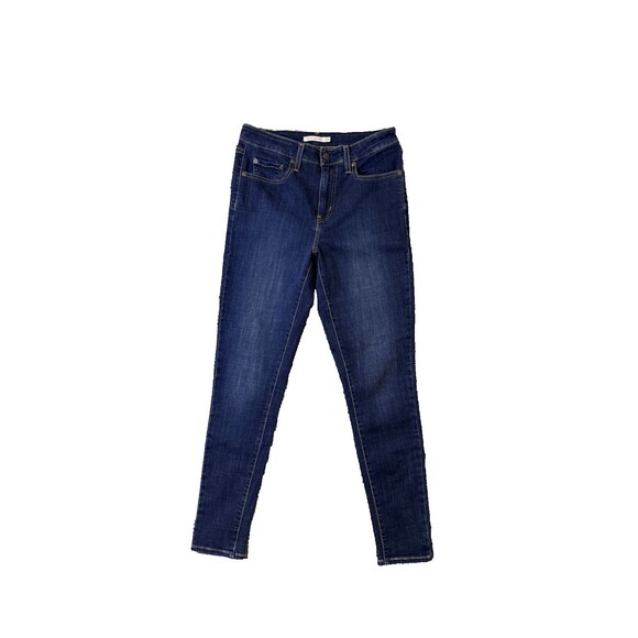 Levi's 721 Women's Jeans Blue Denim High Rise Skinny Fit Stretch Size 29 - Picture 1 of 9